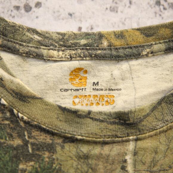 Vintage Carhartt K285 977 Realtree FADED Camo Long Sleeve Pocket Shirt Medium - Picture 4 of 11